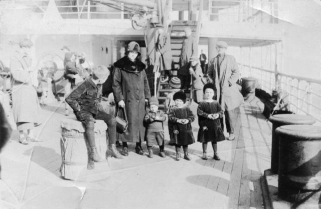Family on Ship
